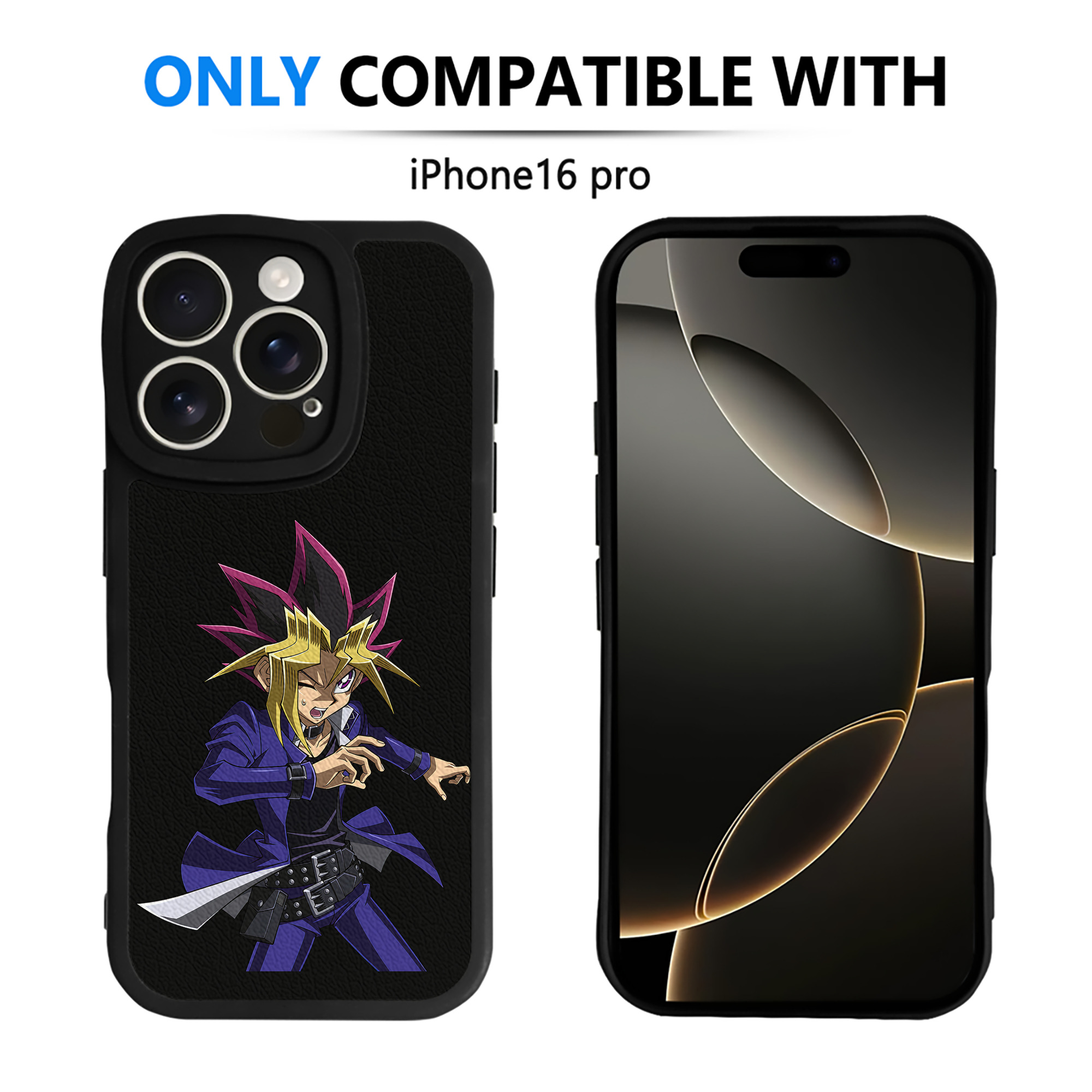 遊☆戯☆王 Yu-Gi-Oh! 【iPhone 16シリーズ対応】シリコンスマホケース（レザー調） 材質：シリコン